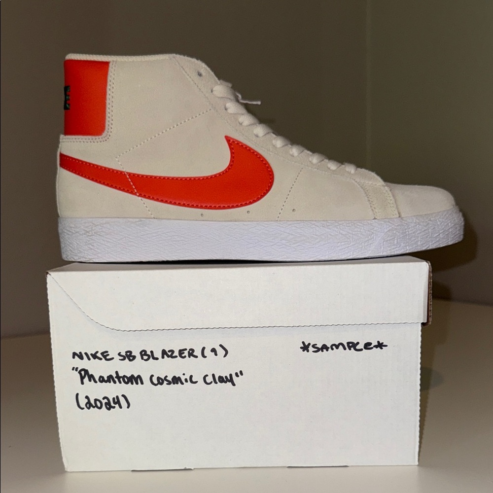 Nike SB Blazer High-Tops with Orange Swoosh*salesman sample*